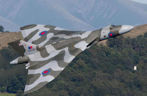 In foto un Vulcan XH558 (collezione privata) usato dalla RAF Britannica